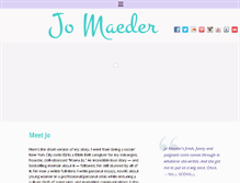 Tablet Screenshot of jomaeder.com